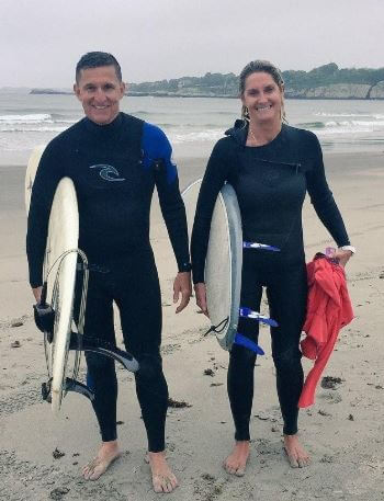 Barbara Flynn Redgate and her brother Michael at Rhode Island.